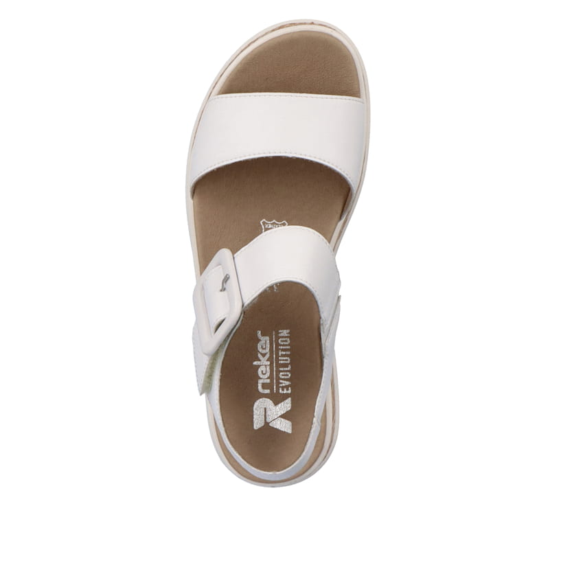 Rieker Artikelnummer W0800-80 Rieker Damen Riemchensandalen brilliant white Begrenzt auf 3 Tage