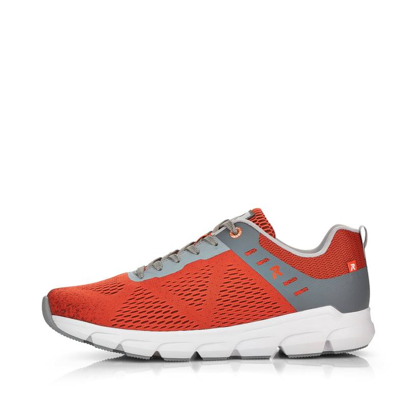 Rieker Artikelnummer 07806-38 Rieker Herren Sneaker Low rust-orange grey Hotsell