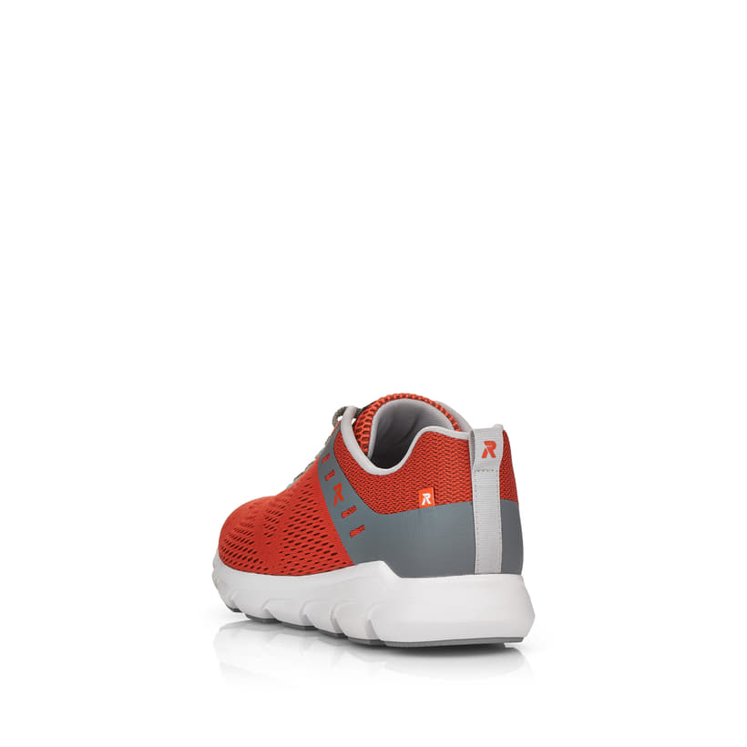 Rieker Artikelnummer 07806-38 Rieker Herren Sneaker Low rust-orange grey Hotsell