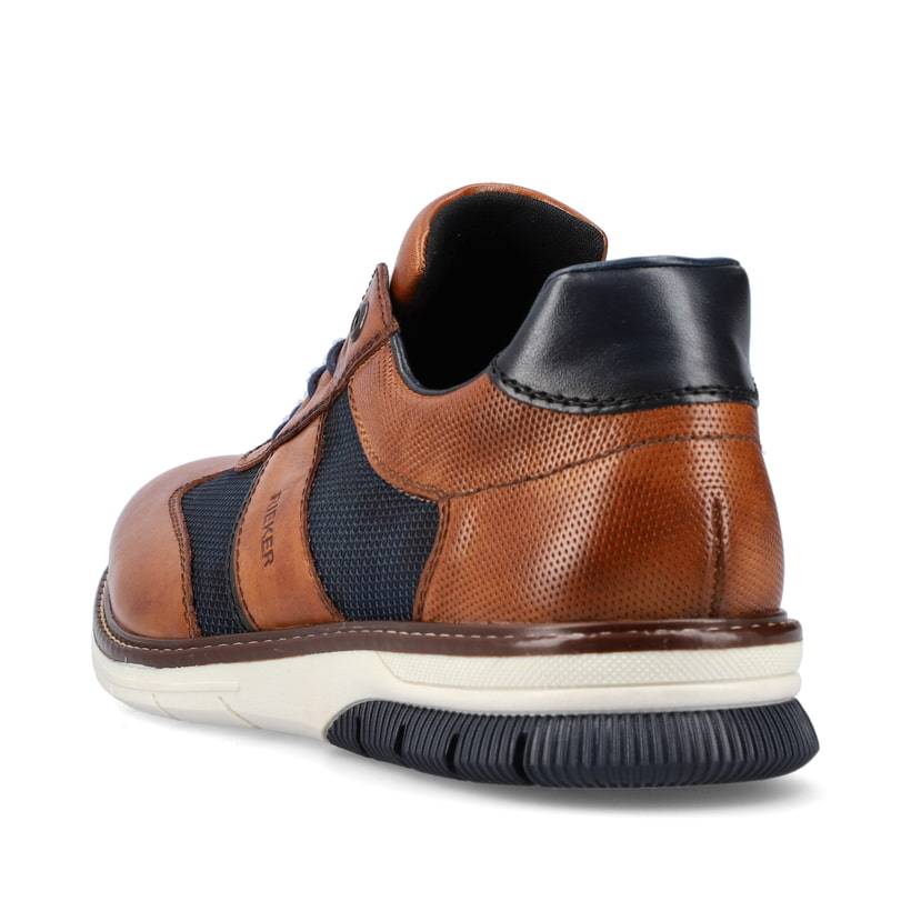 Rieker Artikelnummer 14410-24 Rieker Herren Schnürschuhe zimtbraun-ozeanblau Günstiger Verkauf
