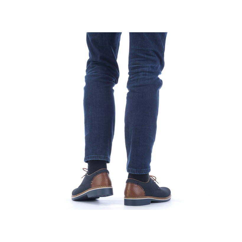 Rieker Artikelnummer 16504-16 Rieker Herren Schnürschuhe marineblau Blitzverkäufe