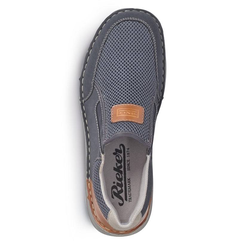Rieker Artikelnummer 03053-14 Rieker Herren Slipper marineblau Kostenloser Versand