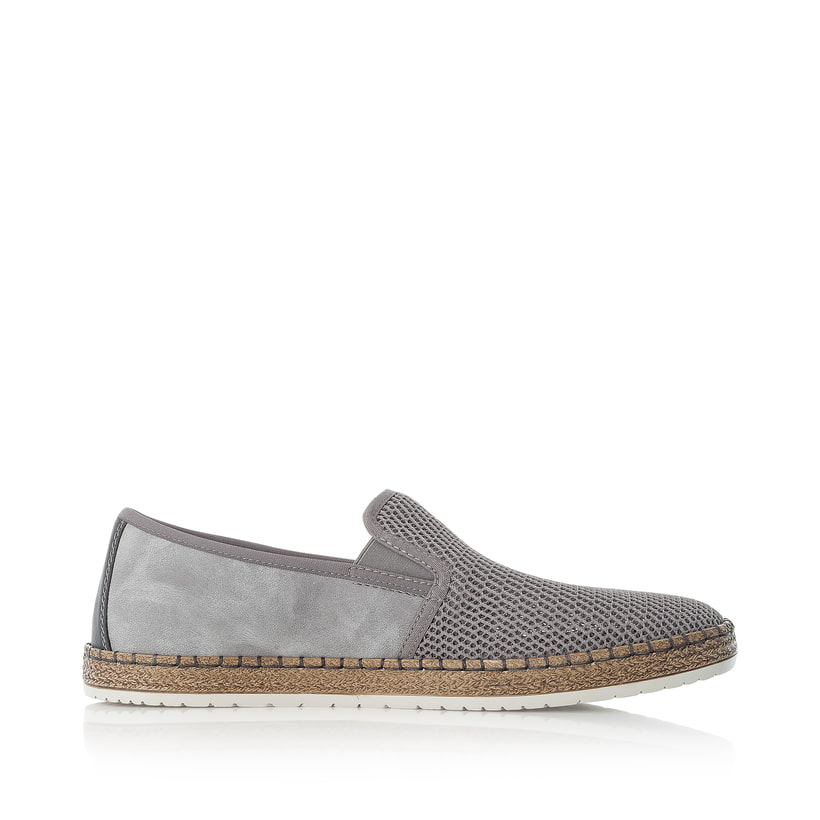 Rieker Artikelnummer B5265-43 Rieker Herren Slipper stahlgrau Versandkostenfrei