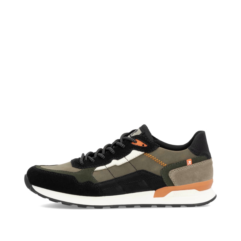 Rieker Artikelnummer U0308-54 Rieker Herren Sneaker Low khaki-schwarz