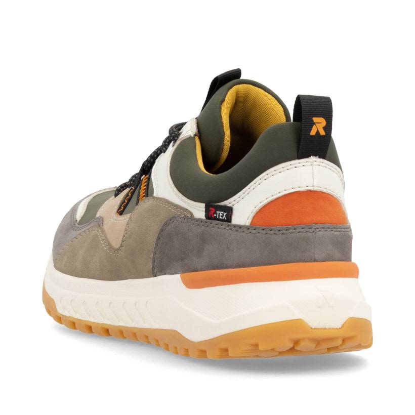 Rieker Artikelnummer U0103-54 Rieker Herren Sneaker Low cremebeige-steingrau Flash Sale