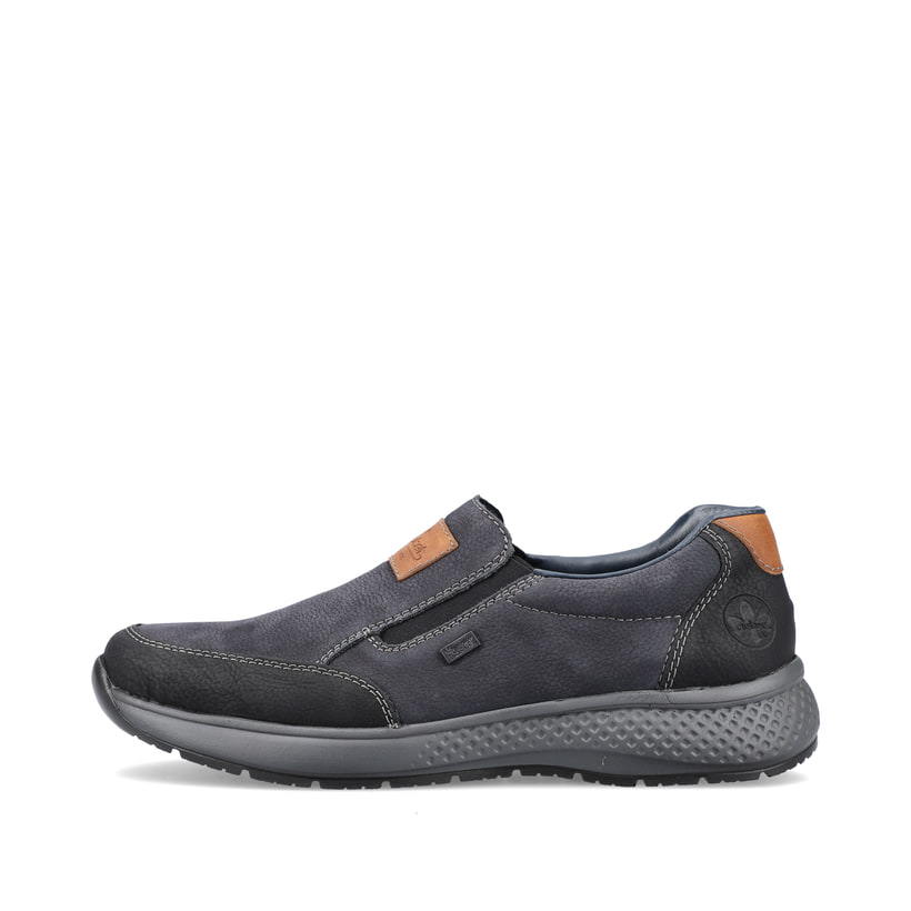 Rieker Artikelnummer B7654-02 Rieker Herren Slipper asphaltschwarz