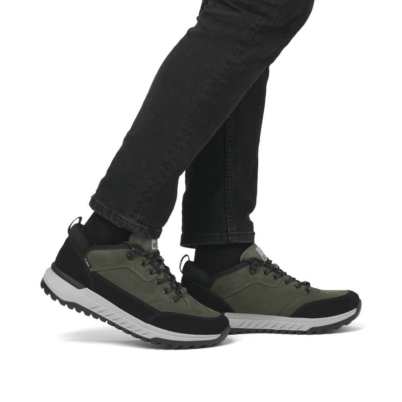 Rieker Artikelnummer U0102-54 Rieker Herren Sneaker Low khaki-schwarz Online Shopping