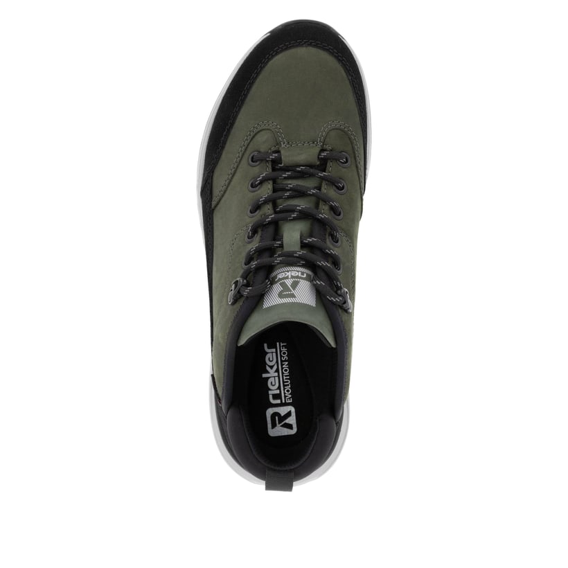 Rieker Artikelnummer U0102-54 Rieker Herren Sneaker Low khaki-schwarz Online Shopping