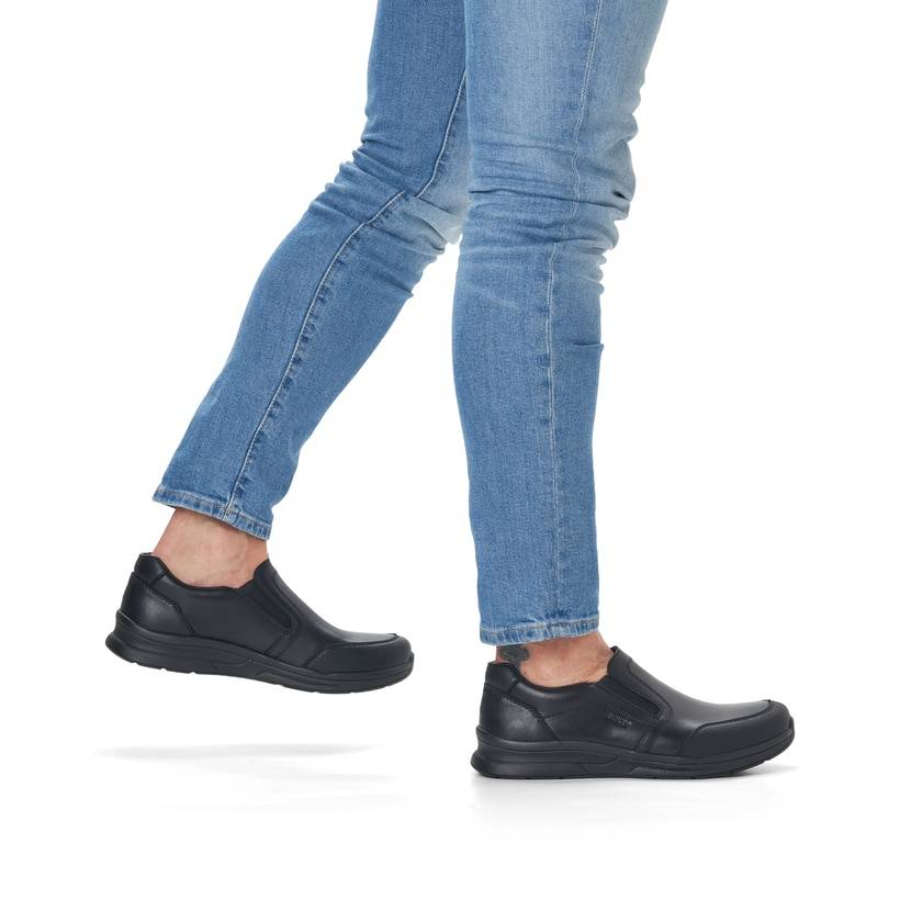 Rieker Artikelnummer 14850-01 Rieker Herren Slipper mattschwarz Osterangebot