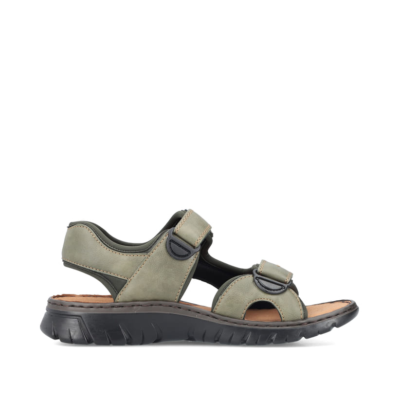 Rieker Artikelnummer 26761-54 Rieker Herren Trekkingsandalen grüngrau Lagerräumung