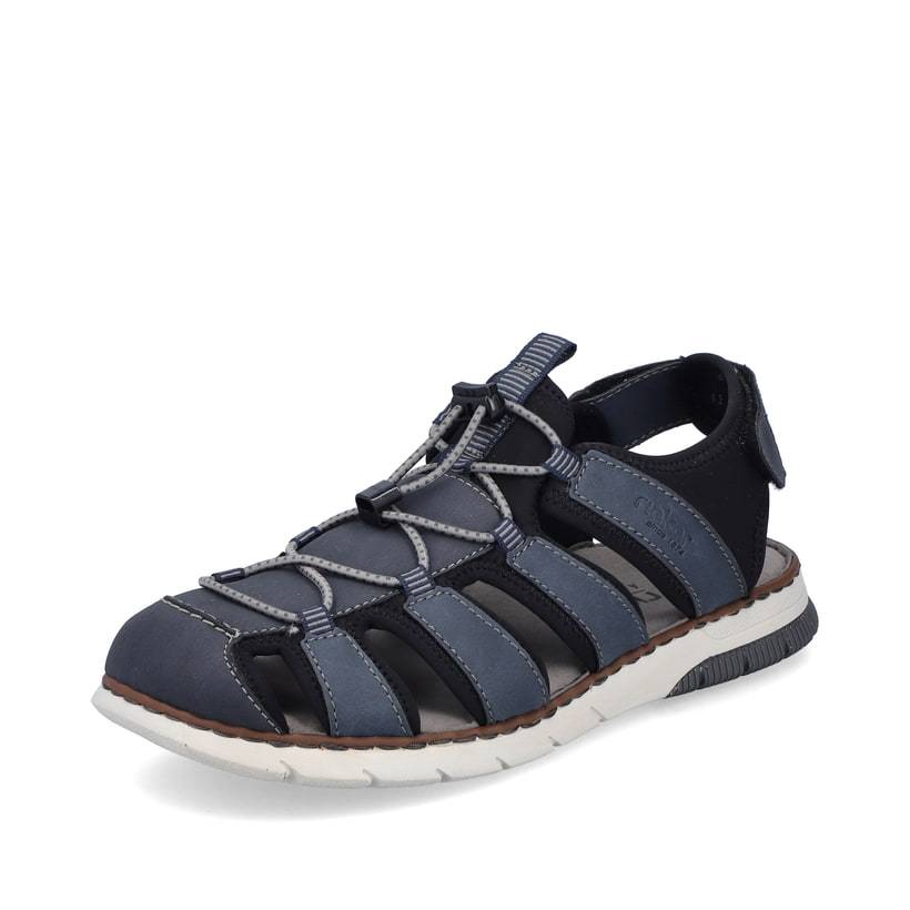 Rieker Artikelnummer 25246-14 Rieker Herren Trekkingsandalen stahlblau Heißer Verkauf