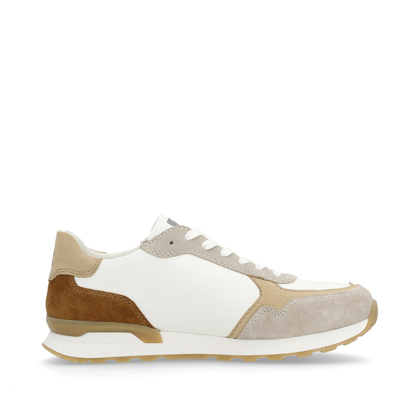 Rieker Artikelnummer U0307-80 Rieker Herren Sneaker Low sand-beige swan-white Top Angebot