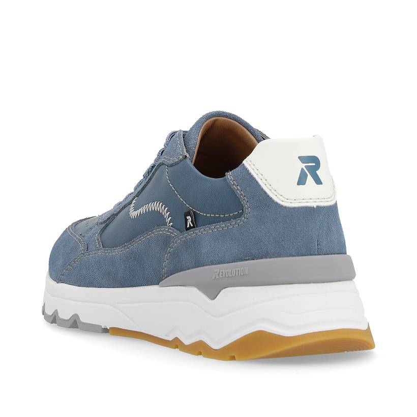 Rieker Artikelnummer U0901-14 Rieker Herren Sneaker Low ocean blue Online Outlet