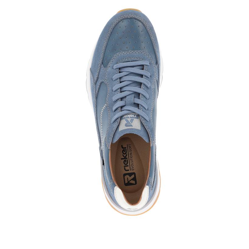 Rieker Artikelnummer U0901-14 Rieker Herren Sneaker Low ocean blue Online Outlet