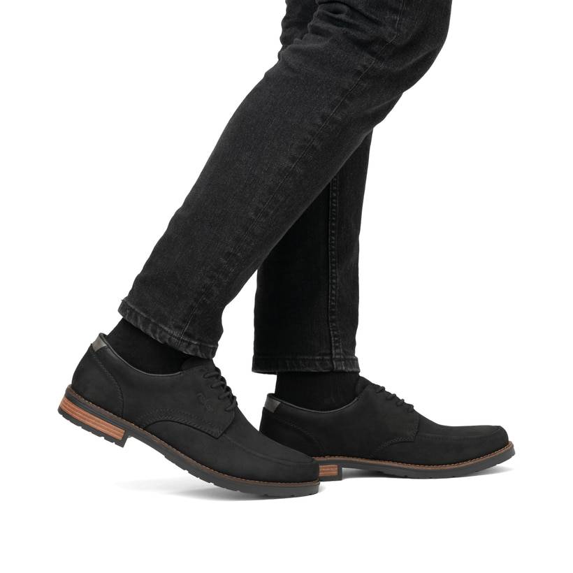 Rieker Artikelnummer 14608-00 Rieker Herren Schnürschuhe tiefschwarz Räumungsverkauf