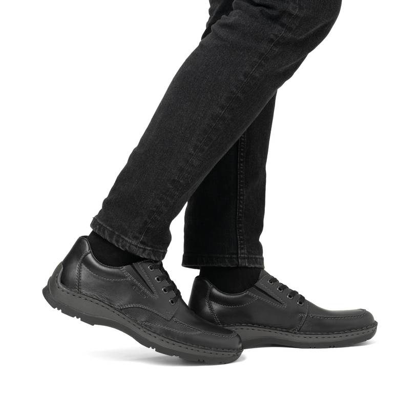 Rieker Artikelnummer 05315-00 Rieker Herren Schnürschuhe nachtschwarz Kauf eins, bekomm eins gratis