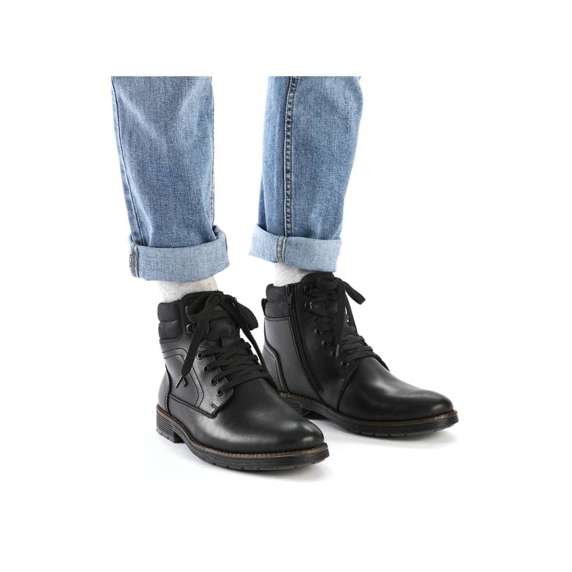 Rieker Artikelnummer F4544-00 Rieker Herren Schnürstiefel urbanschwarz Tägliche Deals
