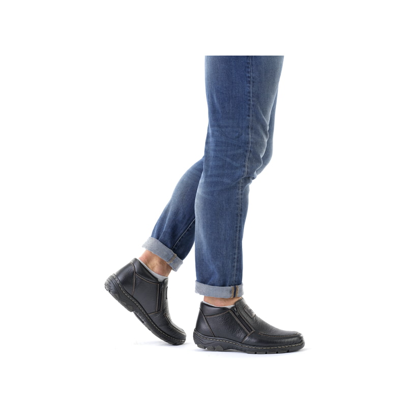 Rieker Artikelnummer 19961-03 Rieker Herren Slipper glanzschwarz Sonderangebote