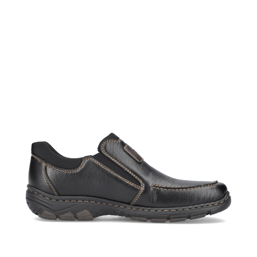 Rieker Artikelnummer 19961-03 Rieker Herren Slipper glanzschwarz Sonderangebote