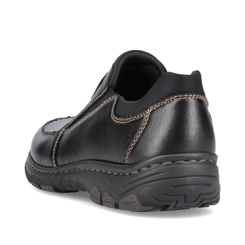 Rieker Artikelnummer 19961-03 Rieker Herren Slipper glanzschwarz Sonderangebote