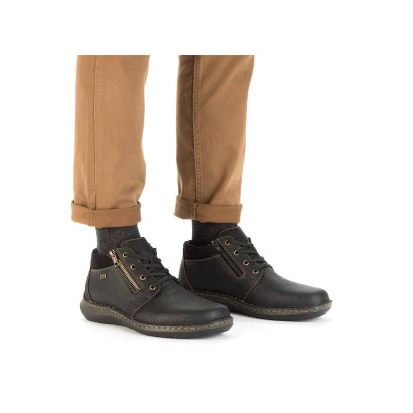 Rieker Artikelnummer 03043-00 Rieker Herren Schnürschuhe asphaltschwarz Tiefpreis