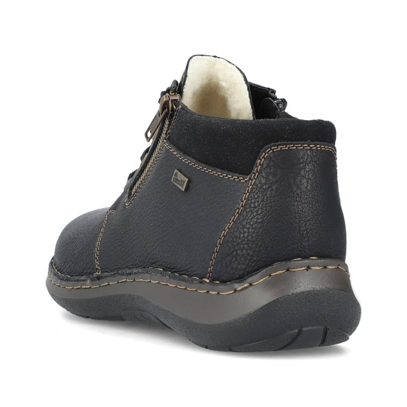 Rieker Artikelnummer 03043-00 Rieker Herren Schnürschuhe asphaltschwarz Tiefpreis