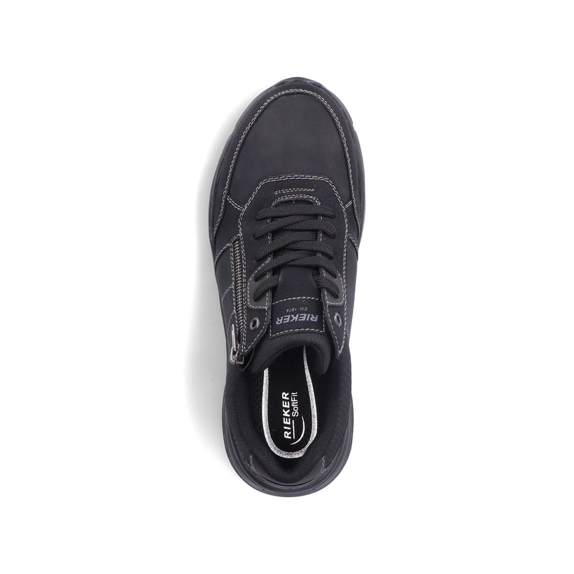 Rieker Artikelnummer B5003-00 Rieker Herren Schnürschuhe asphaltschwarz Neueste Stile