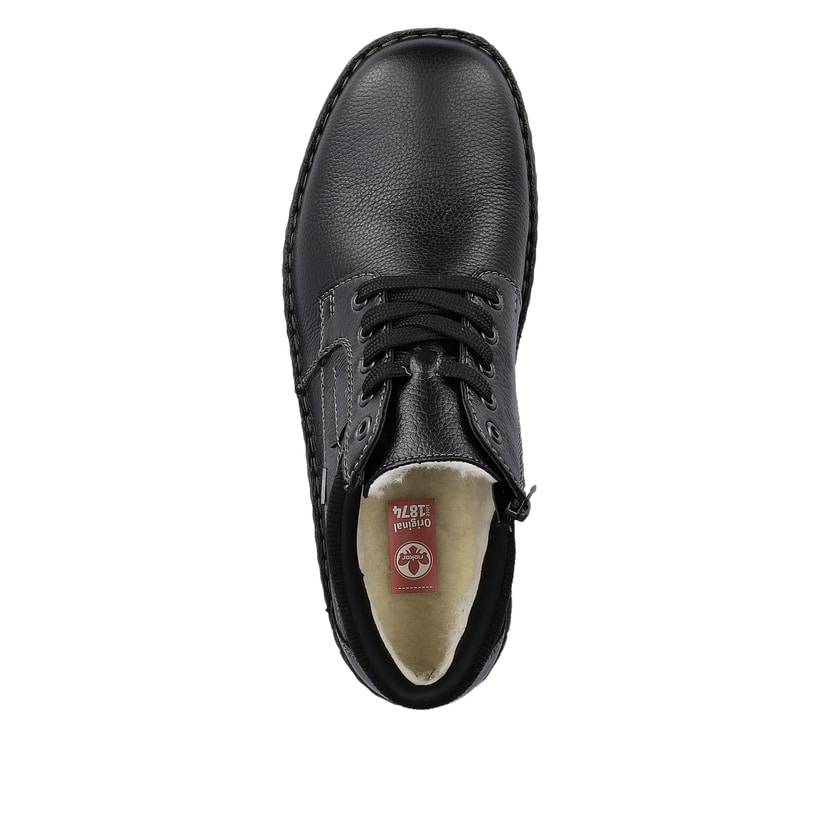 Rieker Artikelnummer 05102-00 Rieker Herren Schnürschuhe graphitschwarz Letzter Tag