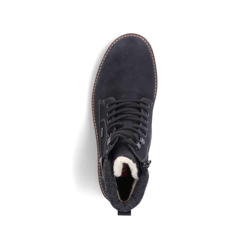 Rieker Artikelnummer F3642-00 Rieker Herren Schnürstiefel asphaltschwarz Zeitbegrenzte Promotion