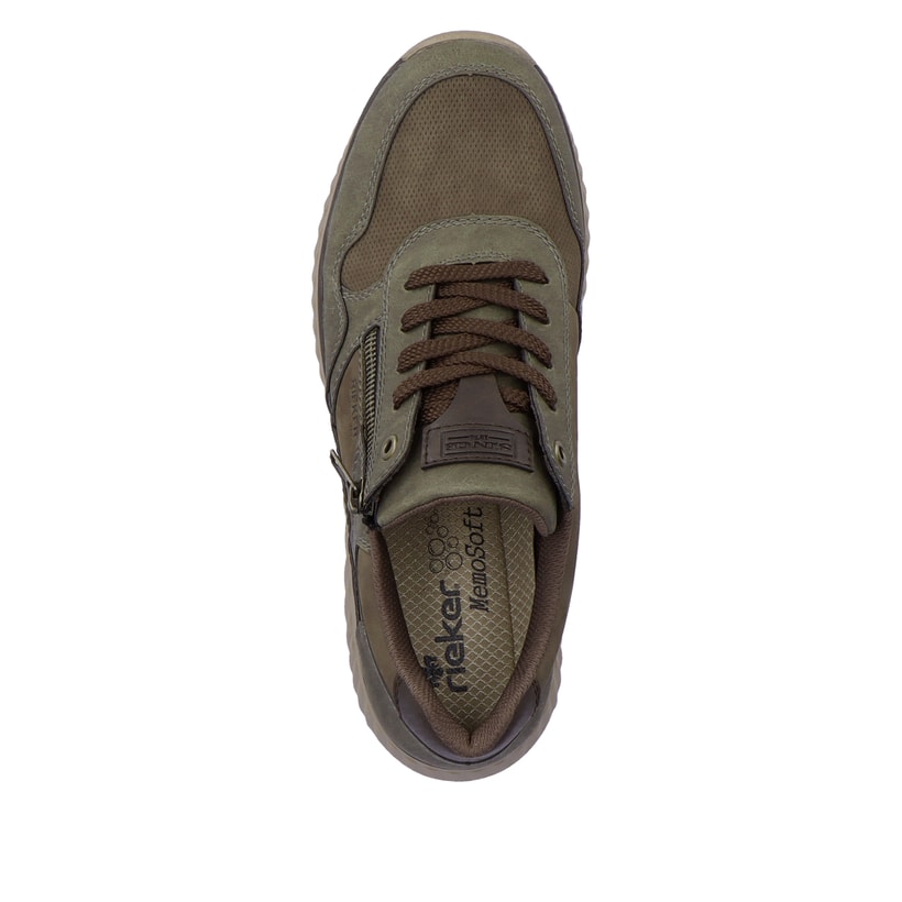 Rieker Artikelnummer B0601-25 Rieker Herren Sneaker Low armeegrün-olivbraun Bis zu 60% Rabatt