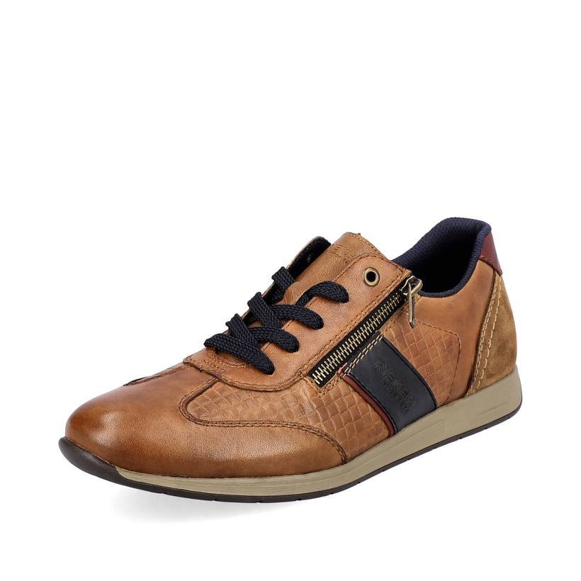 Rieker Artikelnummer 11901-24 Rieker Herren Schnürschuhe fuchsbraun-schwarz Bis zu 65% Rabatt