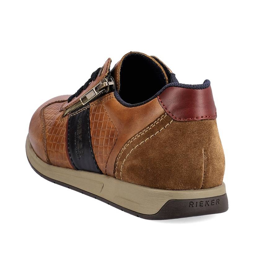 Rieker Artikelnummer 11901-24 Rieker Herren Schnürschuhe fuchsbraun-schwarz Bis zu 65% Rabatt