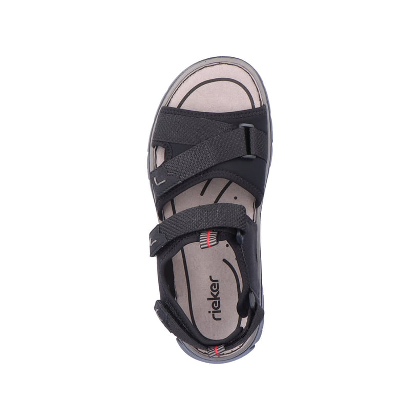 Rieker Artikelnummer 26750-00 Rieker Herren Trekkingsandalen tiefschwarz Vierteljährliche Förderung
