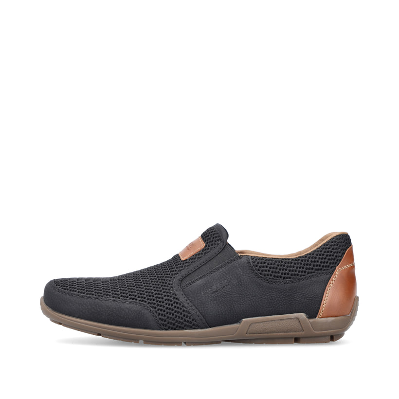 Rieker Artikelnummer 09069-00 Rieker Herren Slipper asphaltschwarz