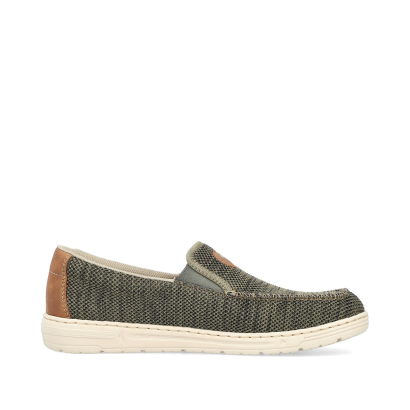 Rieker Artikelnummer 08651-54 Rieker Herren Slipper grüngrau Super Rabatt