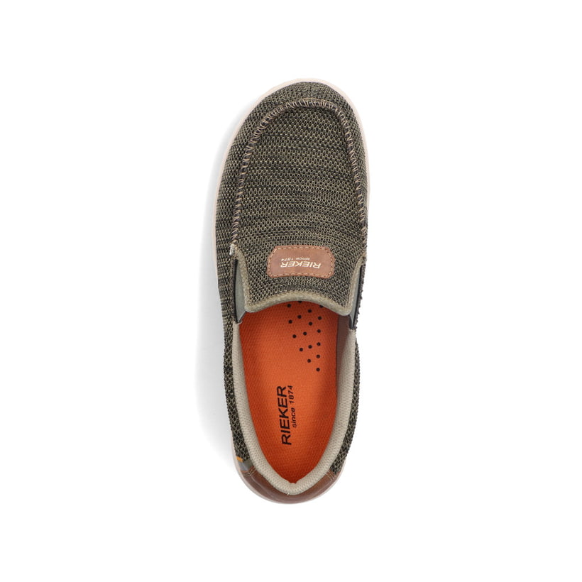 Rieker Artikelnummer 08651-54 Rieker Herren Slipper grüngrau Super Rabatt