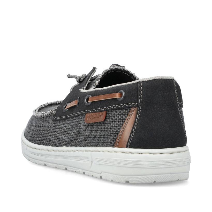 Rieker Artikelnummer 08650-00 Rieker Herren Slipper asphaltschwarz Riesige Rabatte