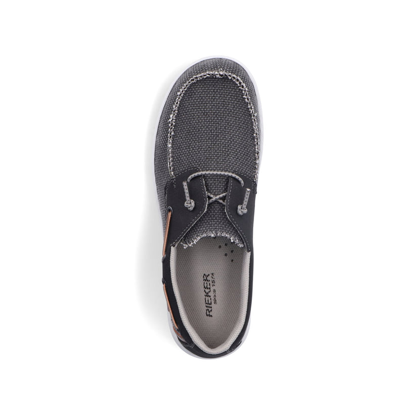 Rieker Artikelnummer 08650-00 Rieker Herren Slipper asphaltschwarz Riesige Rabatte