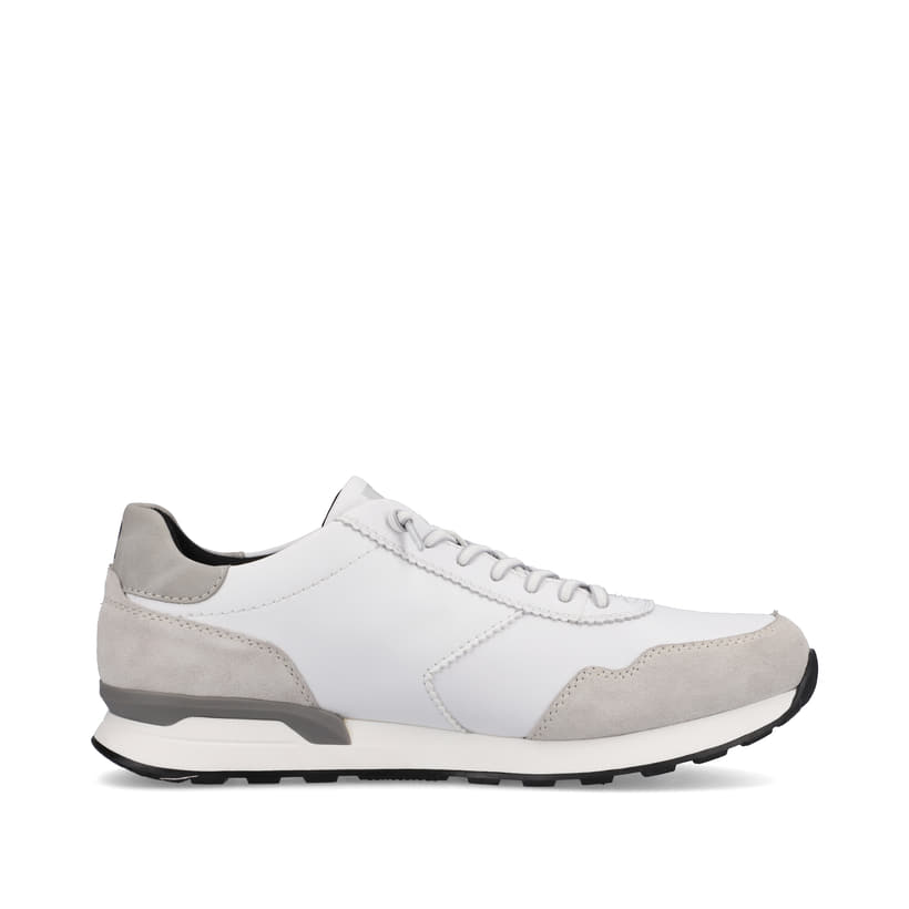Rieker Artikelnummer U0303-80 Rieker Herren Sneaker Low brilliant-white graphite-grey 50% Rabatt für begrenzte Zeit