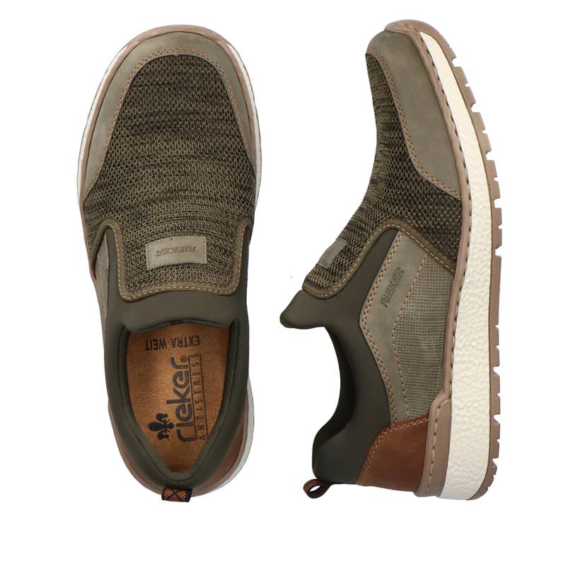 Rieker Artikelnummer B9051-54 Rieker Herren Slipper grüngrau Angebote