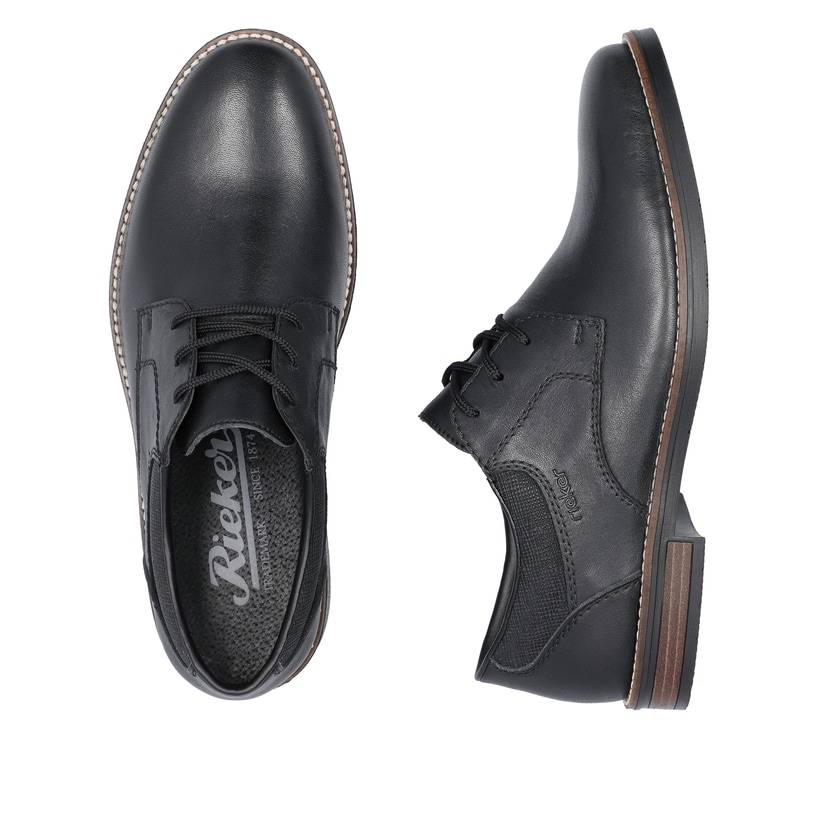 Rieker Artikelnummer 13510-00 Rieker Herren Schnürschuhe nachtschwarz im Angebot