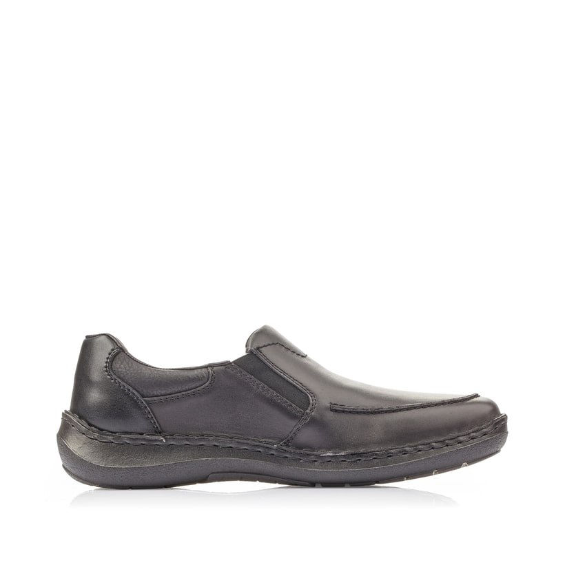 Rieker Artikelnummer 03064-01 Rieker Herren Slipper asphaltschwarz Fabrikverkauf