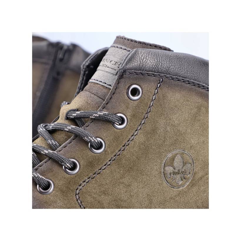 Rieker Artikelnummer F2610-54 Rieker Herren Schnürstiefel khakigrün Sonderangebot