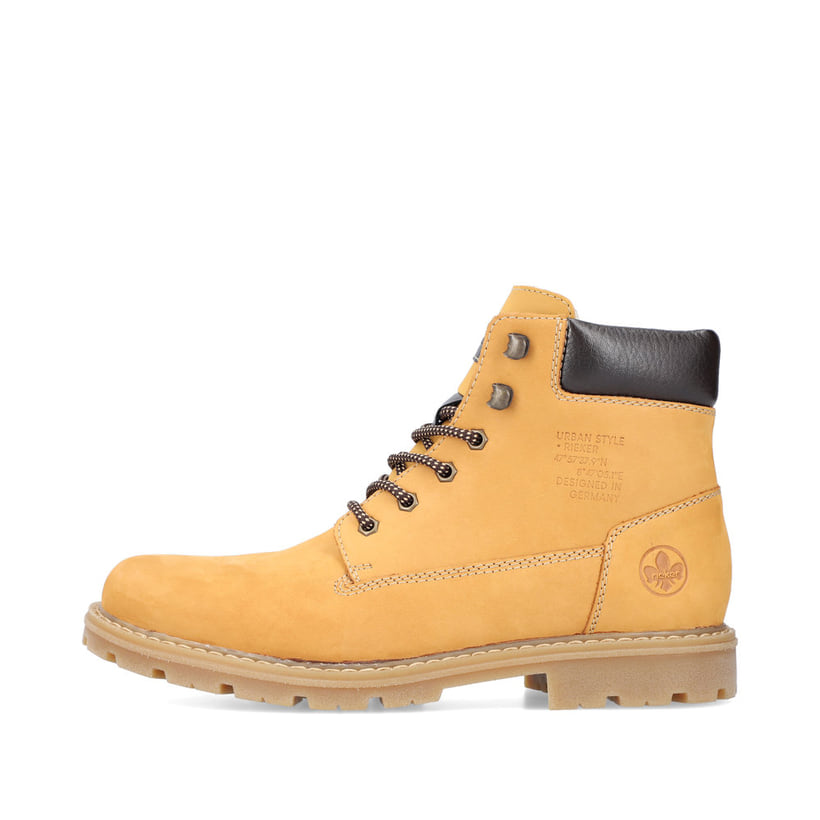 Rieker Artikelnummer 37740-68 Rieker Herren Schnürstiefel goldgelb Großer Ausverkauf