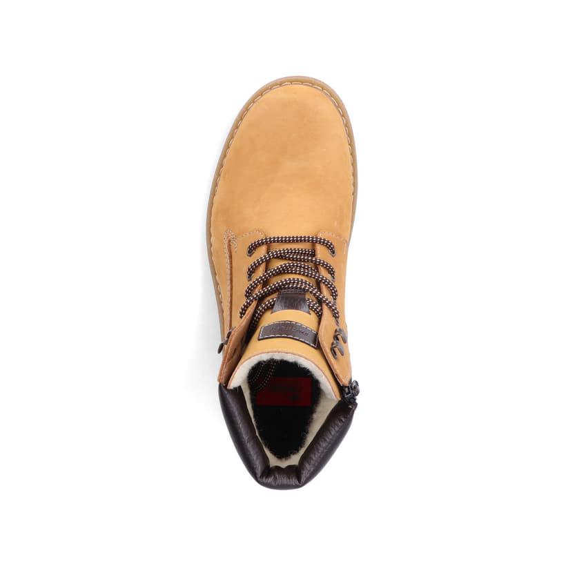 Rieker Artikelnummer 37740-68 Rieker Herren Schnürstiefel goldgelb Großer Ausverkauf
