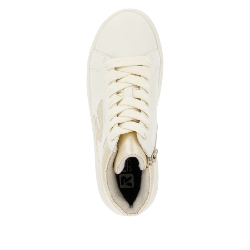 Rieker Artikelnummer W1270-60 Rieker Damen Sneaker High vanilleweiß Online Shopping