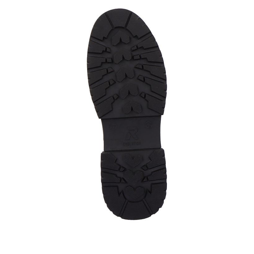 Rieker Artikelnummer W0374-80 Rieker Damen Schnürstiefel snow-white deep-black Preisnachlass