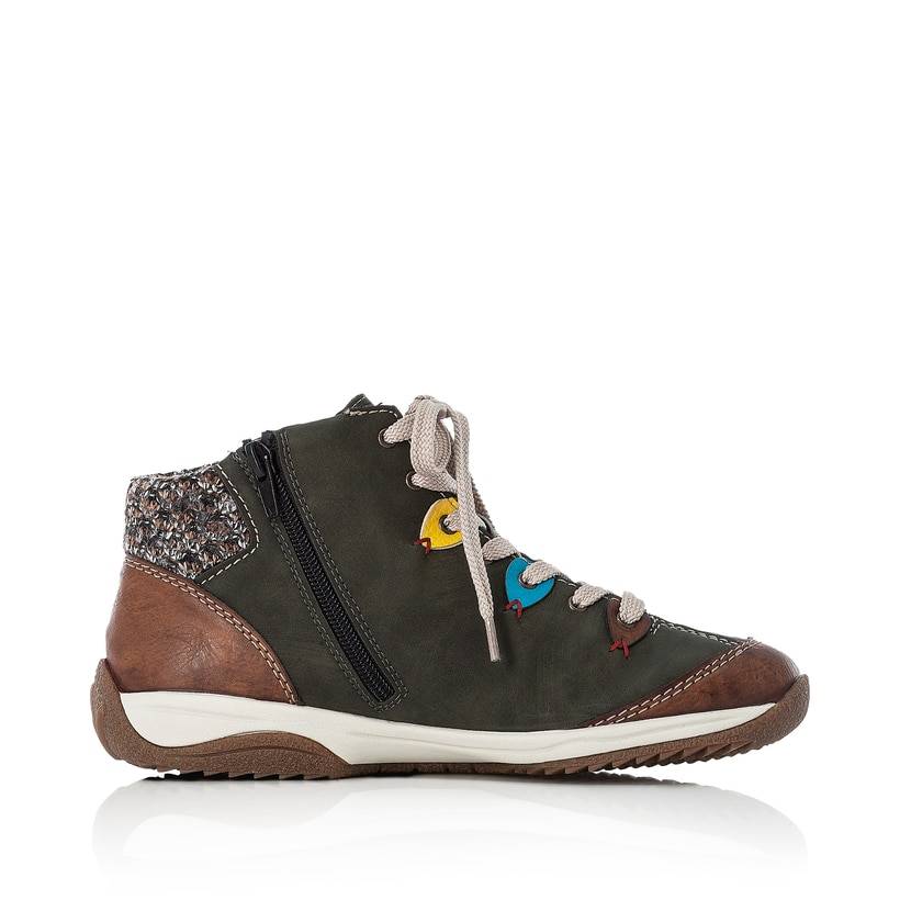 Rieker Artikelnummer L5222-24 Rieker Damen Schnürschuhe moosgrün Saisonschlussverkauf