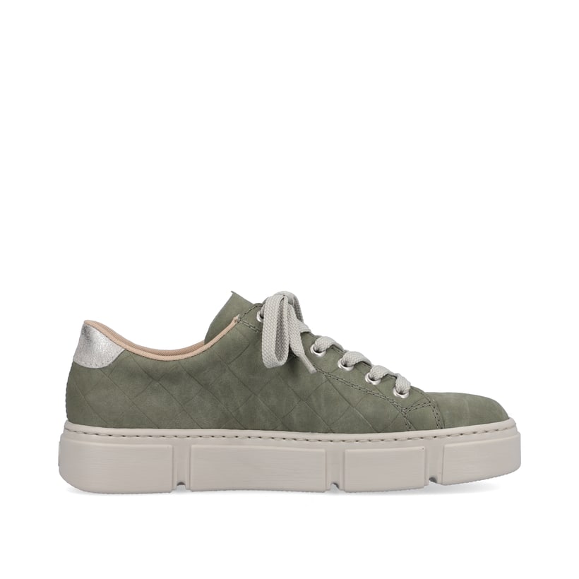 Rieker Artikelnummer N59W2-52 Rieker Damen Sneaker Low olivgrün-sandbeige Cyber Monday