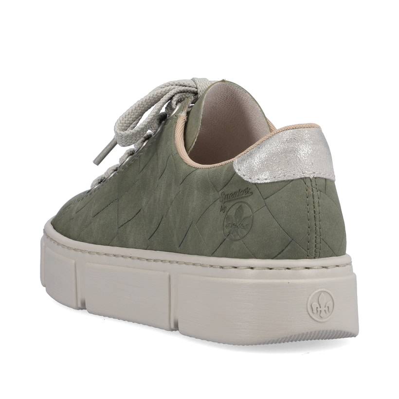 Rieker Artikelnummer N59W2-52 Rieker Damen Sneaker Low olivgrün-sandbeige Cyber Monday